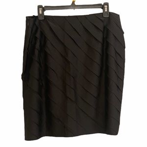 New Ann Taylor Black Ruffled Mini Skirt NWT